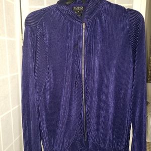 Purple silk jacket
